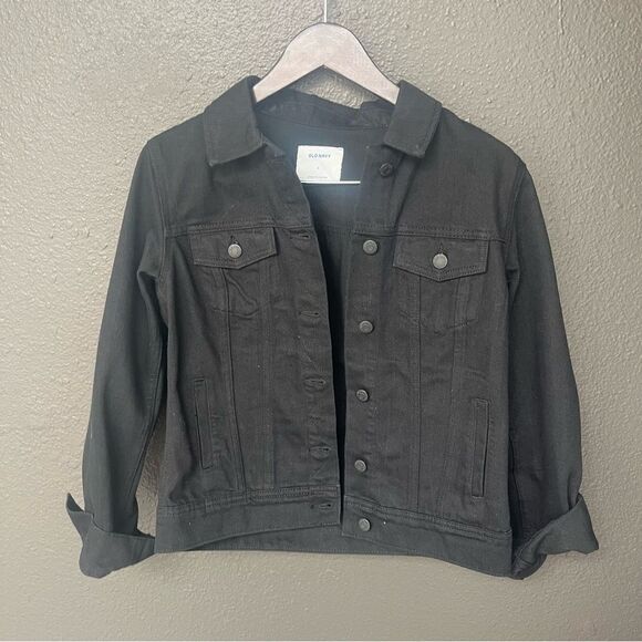 Old Navy Classic Jean Jacket Black - Picture 2 of 11